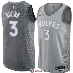 Maillot Minnesota Timberwolves Anthony Marron Ville 2018 Gris