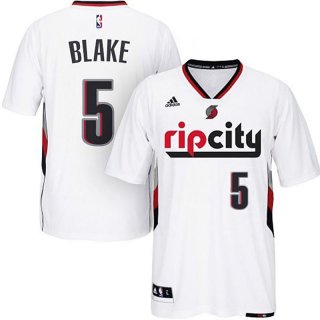 Maillot Manche Courte Blazers Blake 5 Blanc