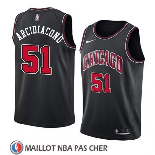 Maillot Chicago Bulls Ryan Arcidiacono No 51 Statement 2018 Noir