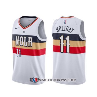 Maillot New Orleans Pelicans Jrue Holiday Earned Blanc