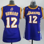 Maillot Femme de Howard Los Angeles Lakers #12 Pourpre
