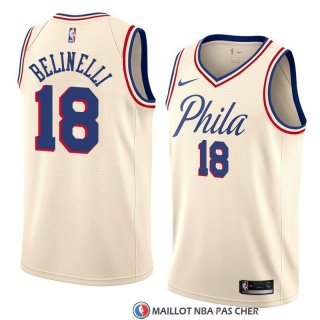 Maillot Philadelphia 76ers Marco Belinelli Ville 2018 Crema