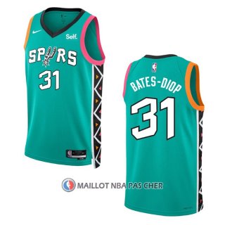 Maillot San Antonio Spurs Keita Bates-Diop NO 31 Ville 2022-23 Vert