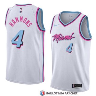 Maillot Miami Heat AJ Hammons Ville 2018 Blanc
