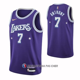 Maillot Los Angeles Lakers Carmelo Anthony NO 7 Ville 2021-22 Volet