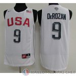 Maillot USA Dream 12 Teams DeRozan #9 Blanc