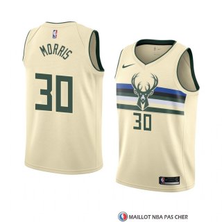 Maillot Milwaukee Bucks Jaylen Morris Ville 2018 Crema