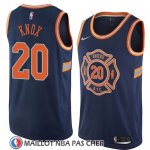 Maillot New York Knicks Kevin Knox No 20 Ciudad 2018 Bleu