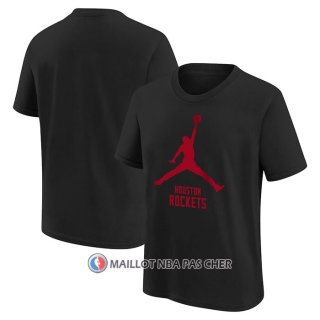 Maillot Manche Courte Houston Rockets Essential Jumpman Noir