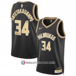 Maillot Milwaukee Bucks Giannis Antetokounmpo Select Series Or Noir