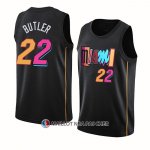 Maillot Miami Heat Jimmy Butler NO 22 Ville 2021-22 Noir