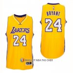 Maillot Los Angeles Lakers Kobe Bryant NO 24 Jaune