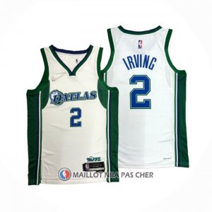 Maillot Dallas Mavericks Kyrie Irving NO 2 Ville Blanc