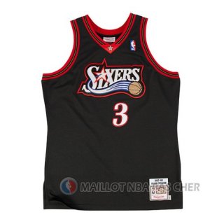 Maillot Philadelphia 76ers Iverson #3 Nero