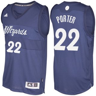 Maillot Navidad 2016 Otto Porter Wizards 22 Bleu