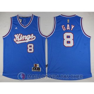 Maillot Sacramento Kings Gay #8 Bleu