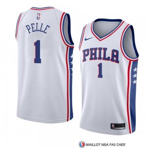 Maillot Philadelphia 76ers Norvel Pelle Association 2017-18 Blanc