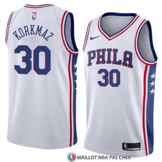 Maillot Philadelphia 76ers Furkan Korkmaz Association 2018 Blanc
