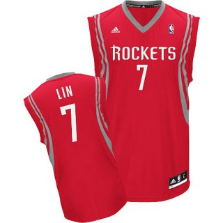 Maillot Rouge Lin Houston Rockets Revolution 30