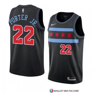Maillot Chicago Bulls Otto Porter Jr. Ville 2018-19 Noir