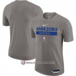 Maillot Manche Courte Golden State Warriors Practice Performance 2022-23 Gris