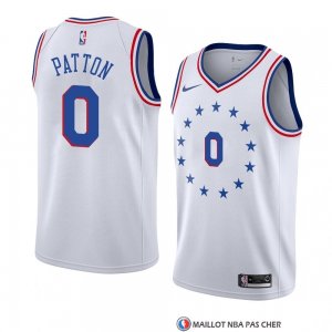 Maillot Philadelphia 76ers Justin Patton Earned 2018-19 Blanc