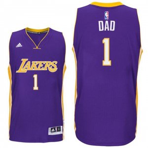 Maillot Fete des Peres Lakers Dad 1 Pourpre