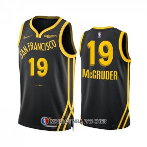 Maillot Golden State Warriors Rodney Mcgruder NO 19 Ville 2023-24 Noir
