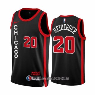 Maillot Chicago Bulls Max Heidegger NO 20 Ville 2023-24 Noir