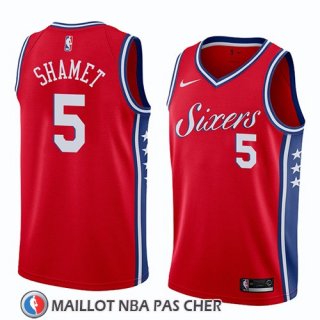 Maillot Philadelphia 76ers Landry Shamet Statement 2018 Rouge