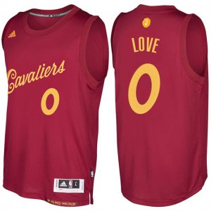 Maillot Navidad 2016 Kevin Love Cavaliers 0 Rouge
