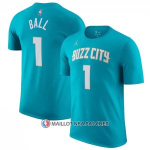 Maillot Manche Courte Charlotte Hornets LaMelo Ball Ville 2023-24 Vert