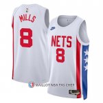 Maillot Brooklyn Nets Patty Mills NO 8 Classic 2022-23 Blanc