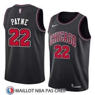Maillot Chicago Bulls Cameron Payne No 22 Statement 2018 Noir