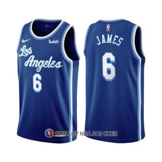 Maillot Los Angeles Lakers LeBron James Classic 2021-22 Bleu