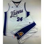 Short Blanco Navidad Lakers NBA