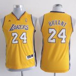 Maillot Enfant Jaune Bryant Los Angeles Lakers Revolution 30