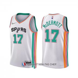 Maillot San Antonio Spurs Doug Mcdermott NO 17 Ville 2021-22 Blanc