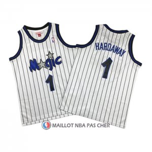 Maillot Enfant Orlando Magic Penny Hardaway NO 1 Mitchell & Ness 1993-94 Blanc
