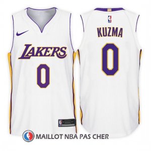 Maillot Enfant Los Angeles Lakers Kyle Kuzma Association 2017-18 0 Blanc