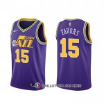 Maillot Utah Jazz Derrick Favors Hardwood Classics Volet