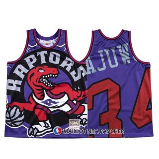 Maillot Tornto Raptors Hakeem Olajuwon Mitchell & Ness Big Face Volet