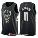 Maillot Milwaukee Bucks Brandon Jennings Statement 11 2017-18 Noir