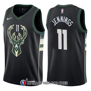 Maillot Milwaukee Bucks Brandon Jennings Statement 11 2017-18 Noir