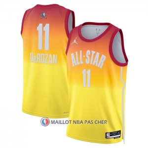 Maillot All Star 2023 Chicago Bulls Demar Derozan NO 11 Orange