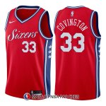 Maillot Philadelphia 76ers Robert Covington Statement 33 2017-18 Rouge