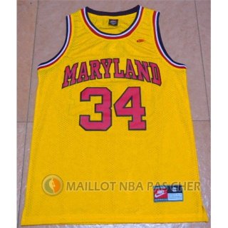 Maillot Bias Maryland University #34 Jaune