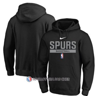 Veste a Capuche San Antonio Spurs Practice Performance 2022-23 Noir