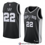 Maillot San Antonio Spurs Rudy Gay 22 Icon 2017-18 Noir