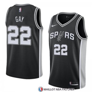 Maillot San Antonio Spurs Rudy Gay 22 Icon 2017-18 Noir